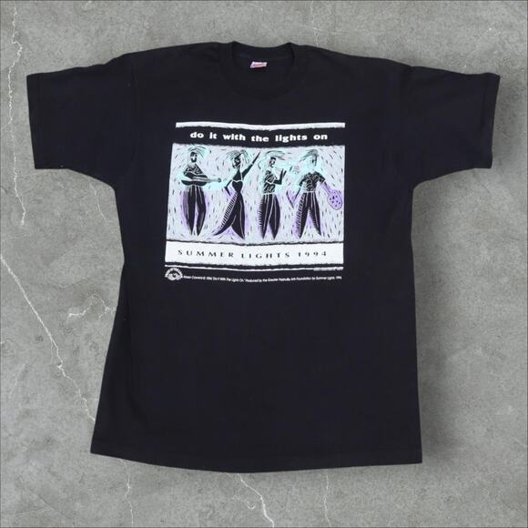 Vintage Summer Light Festival 1994 Tee Black XL - Picture 1 of 3